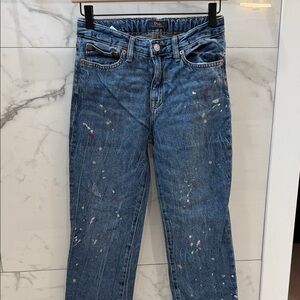 Polo by Ralph Lauren Kids Blue Jeans with Paint Splatter